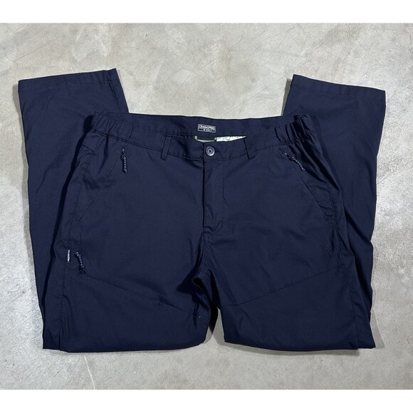 Men’s Craghoppers Prostretch Kiwi Pro Act Walking Trousers Pants Blue Size 40 - Picture 1 of 12